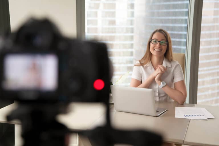 Women Recording Video For Work Sprint Digital