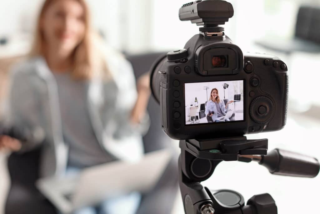 Woman Recording Video Sprint Digital