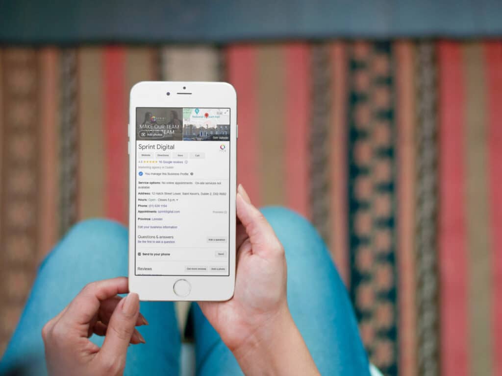 Sprint Digital Google My Business iPhone