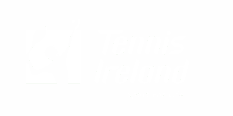 Tennis Ireland logo in white